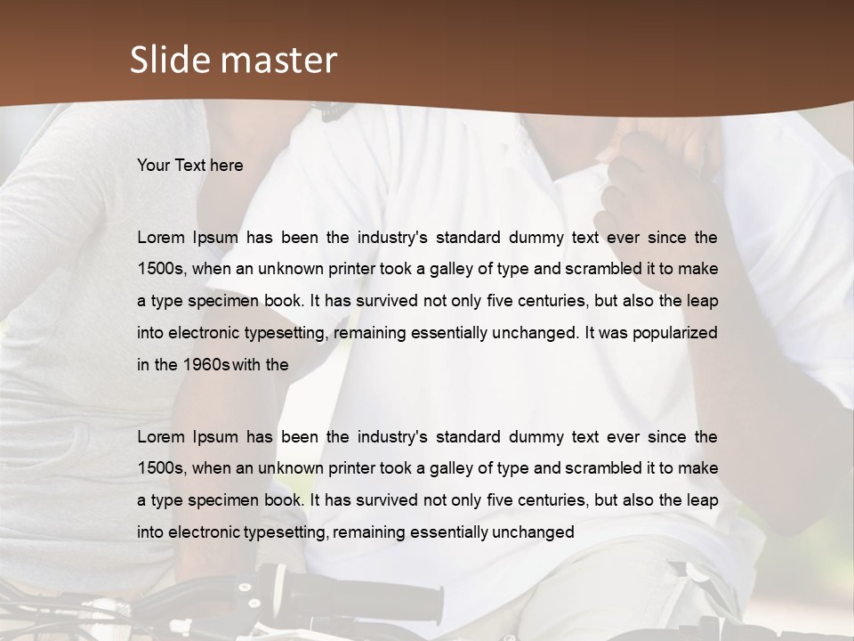 Sunshine African American Woman PowerPoint Template