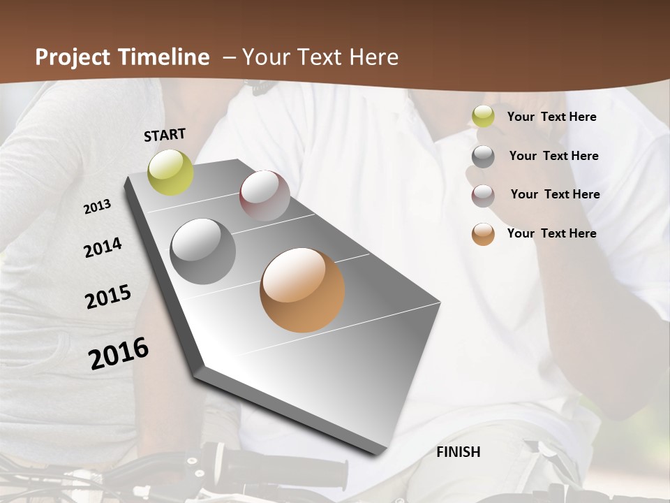 Sunshine African American Woman PowerPoint Template