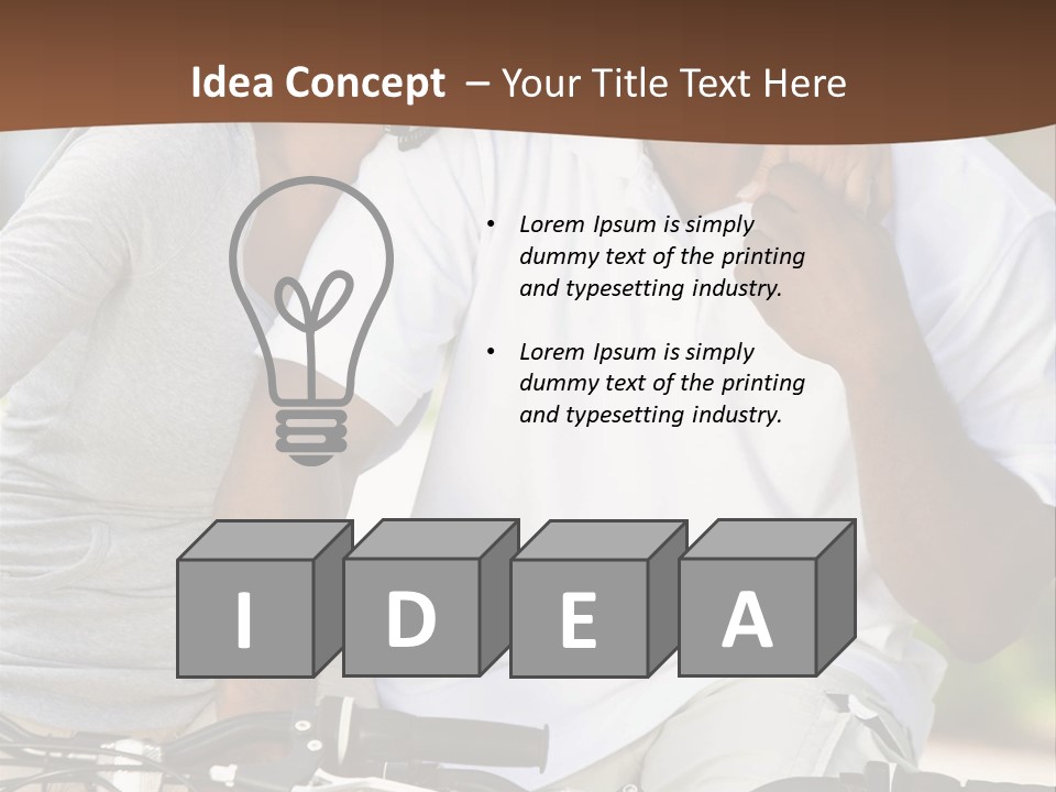 Sunshine African American Woman PowerPoint Template