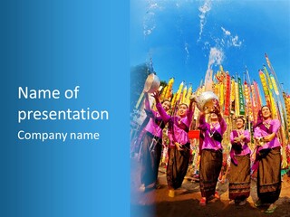 Divine North Songkran PowerPoint Template