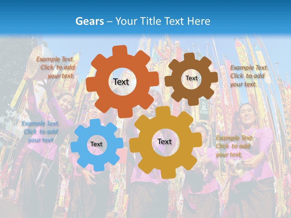Divine North Songkran PowerPoint Template