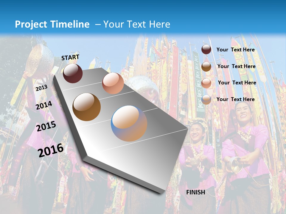 Divine North Songkran PowerPoint Template