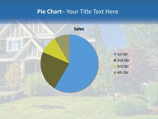 Upscale Blue Yard PowerPoint Template