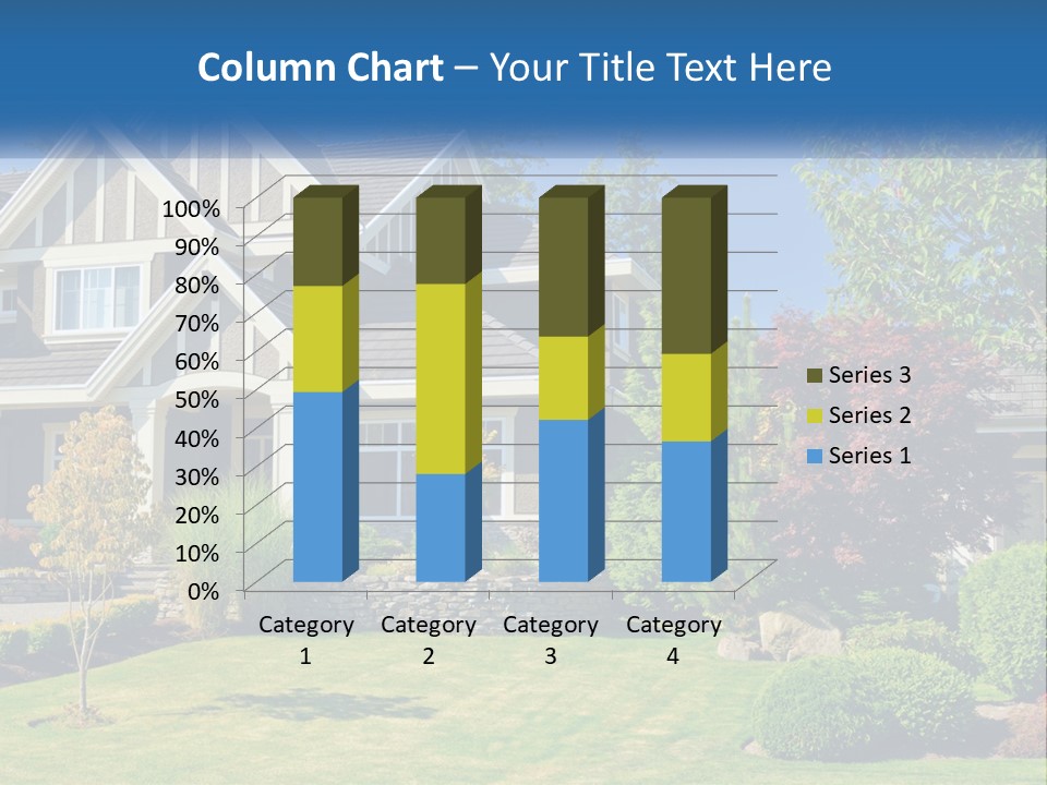 Upscale Blue Yard PowerPoint Template
