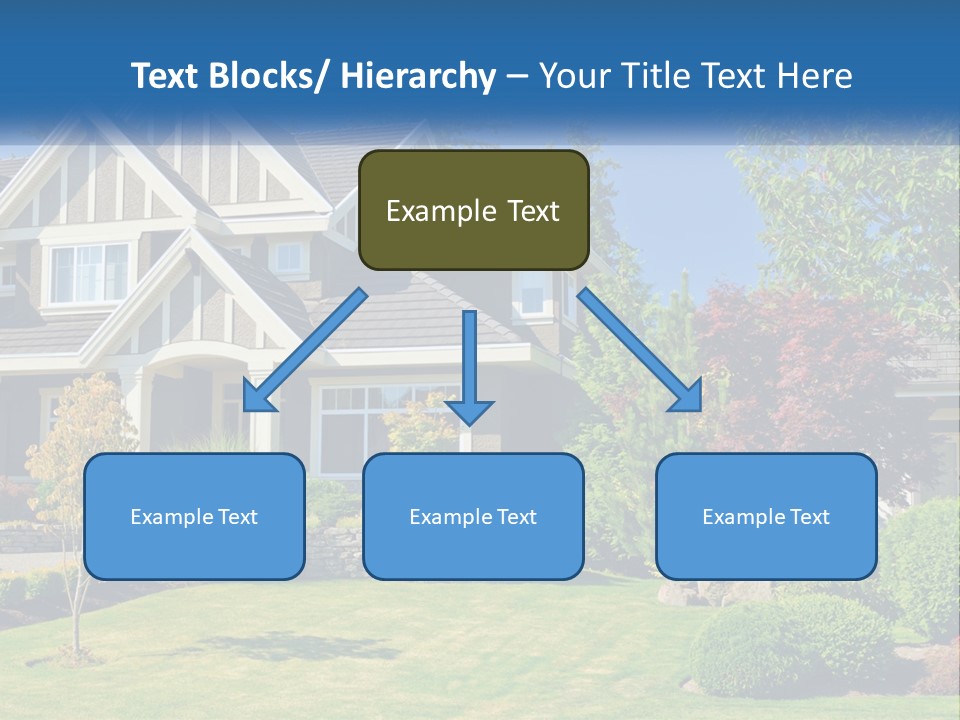 Upscale Blue Yard PowerPoint Template