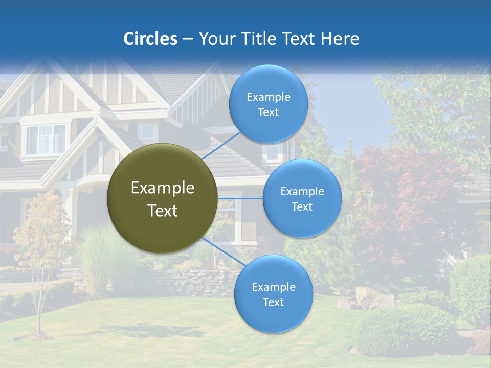 Upscale Blue Yard PowerPoint Template