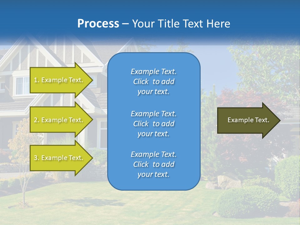 Upscale Blue Yard PowerPoint Template