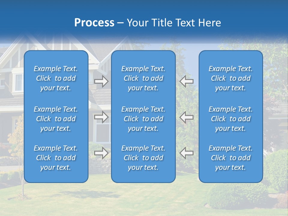Upscale Blue Yard PowerPoint Template