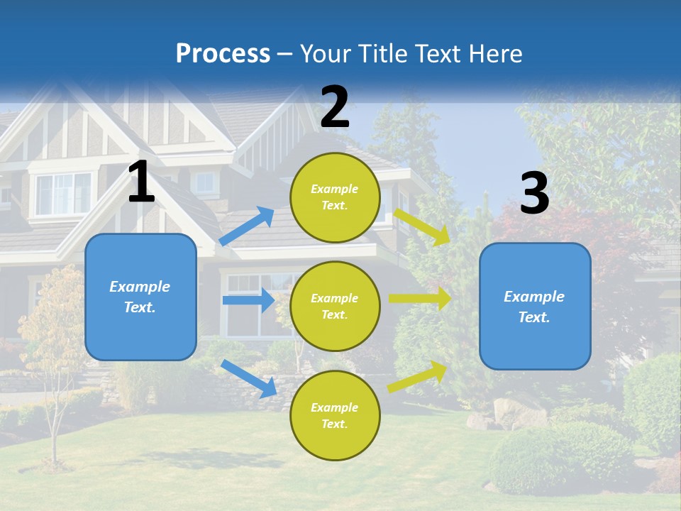 Upscale Blue Yard PowerPoint Template