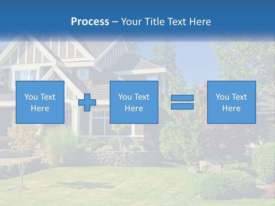 Upscale Blue Yard PowerPoint Template