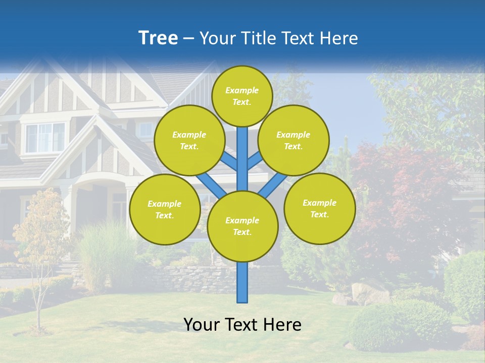 Upscale Blue Yard PowerPoint Template