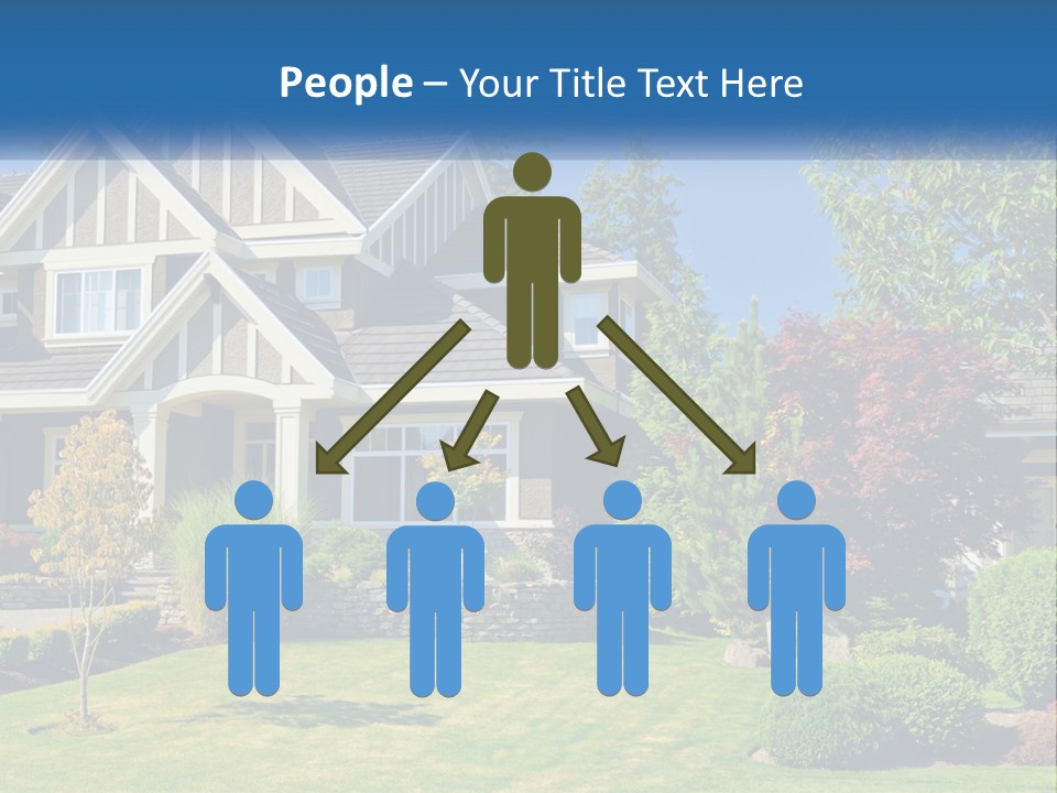 Upscale Blue Yard PowerPoint Template