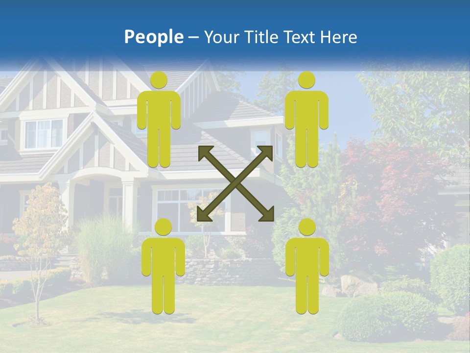 Upscale Blue Yard PowerPoint Template