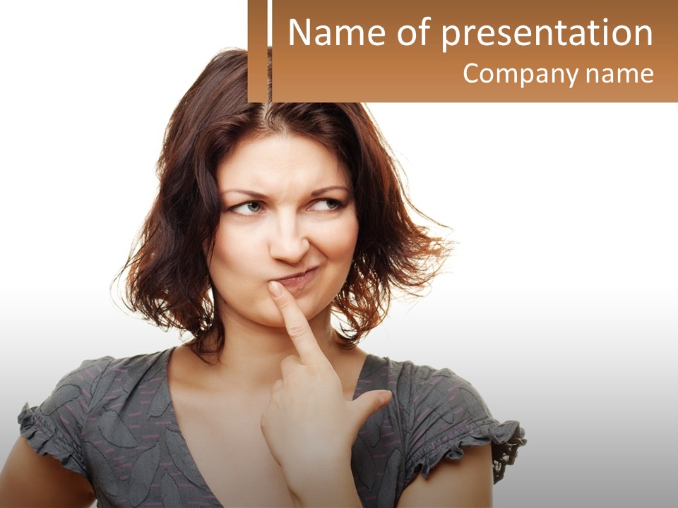 One Studio Hand PowerPoint Template