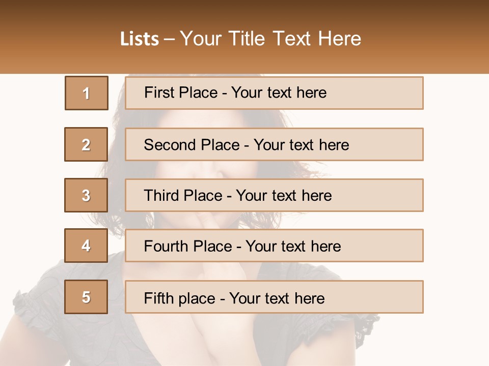 One Studio Hand PowerPoint Template