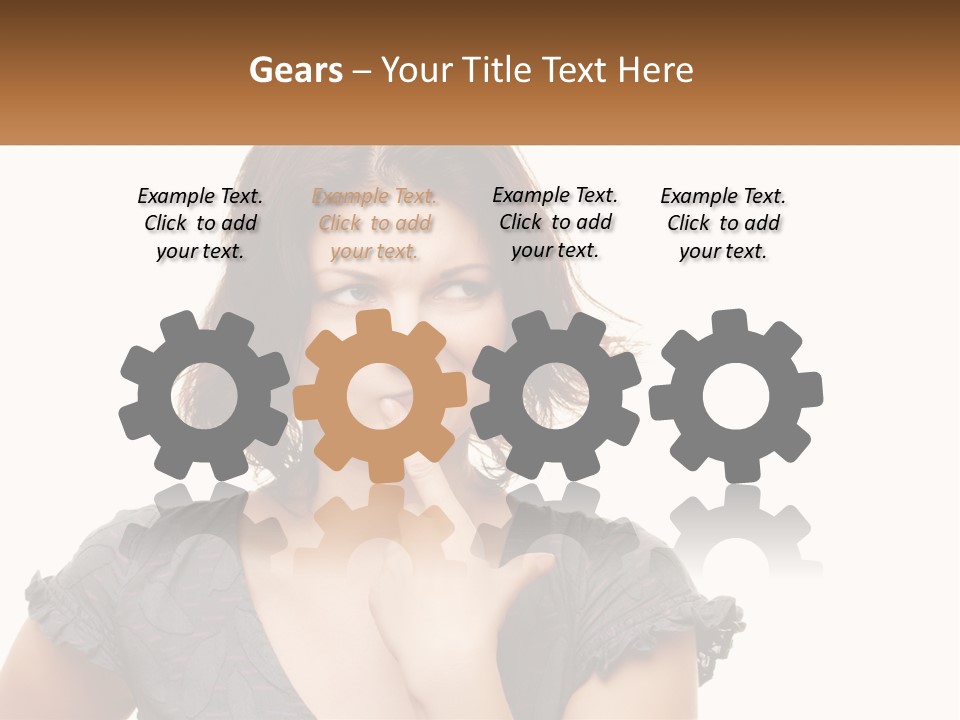 One Studio Hand PowerPoint Template