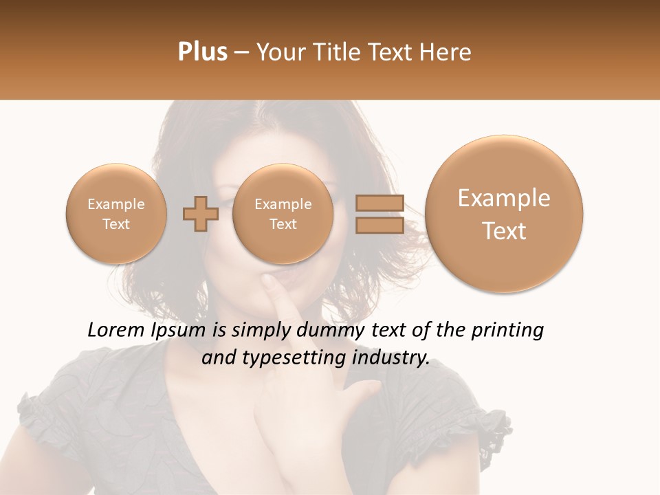 One Studio Hand PowerPoint Template