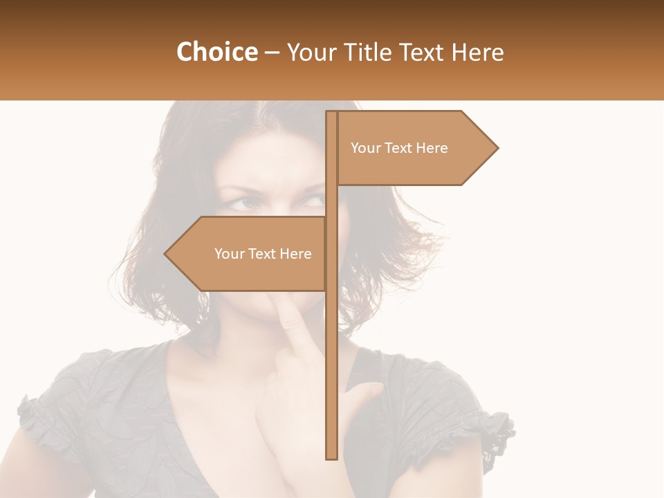 One Studio Hand PowerPoint Template