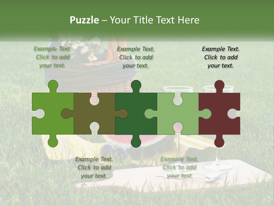 Melon Carrying Grass PowerPoint Template