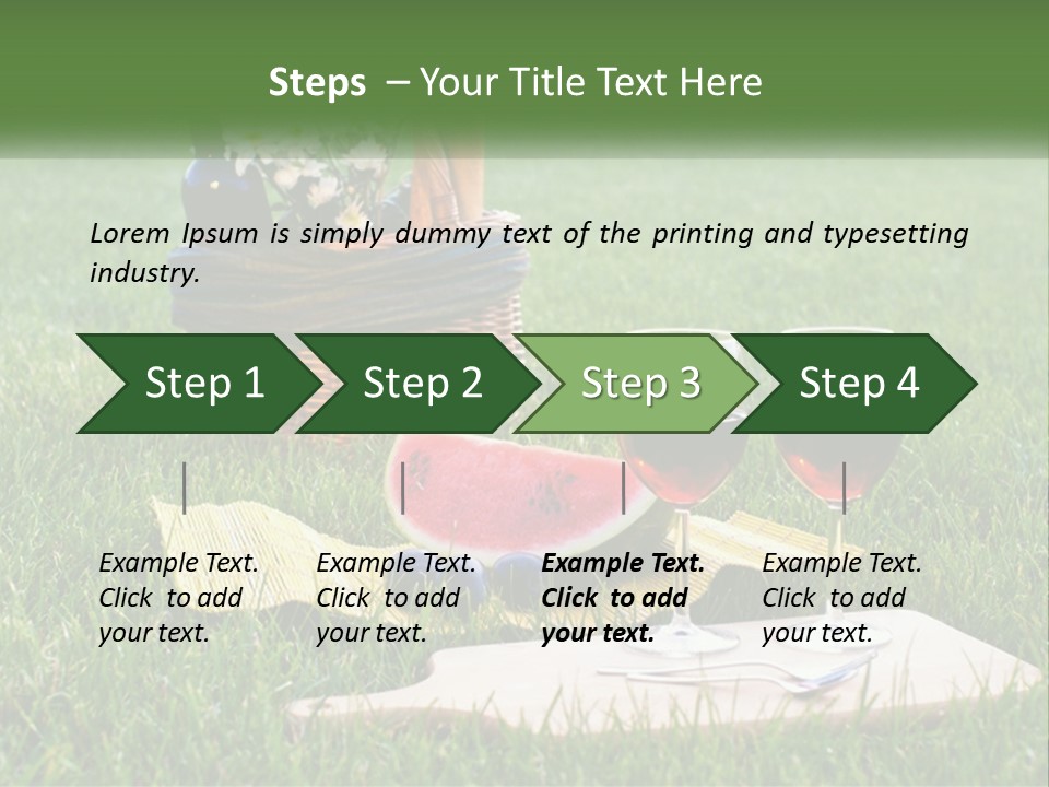 Melon Carrying Grass PowerPoint Template