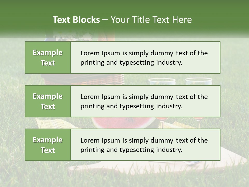 Melon Carrying Grass PowerPoint Template