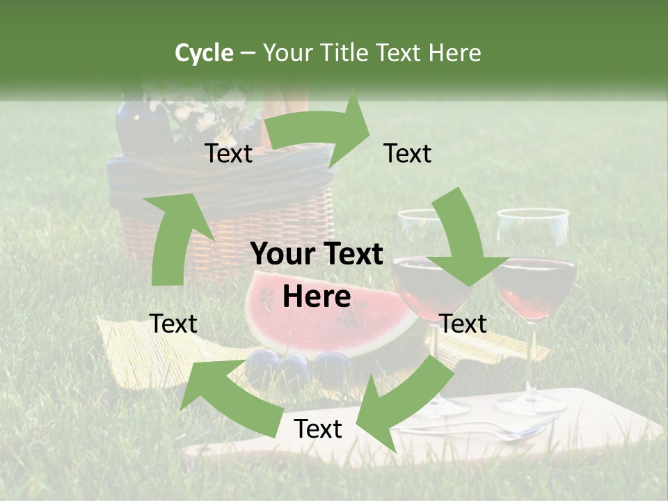 Melon Carrying Grass PowerPoint Template