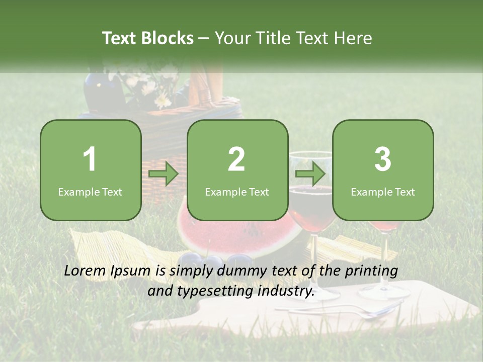 Melon Carrying Grass PowerPoint Template