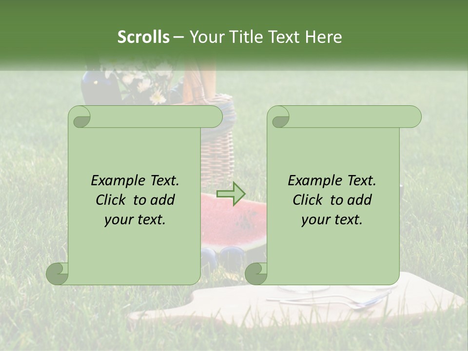 Melon Carrying Grass PowerPoint Template