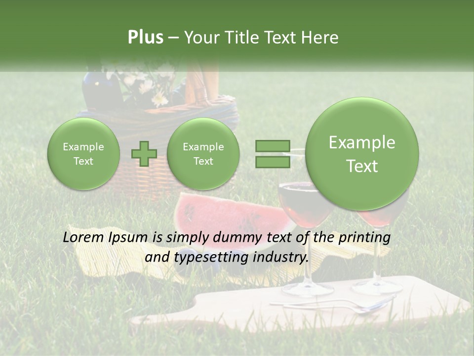 Melon Carrying Grass PowerPoint Template