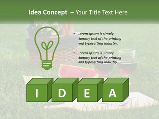 Melon Carrying Grass PowerPoint Template