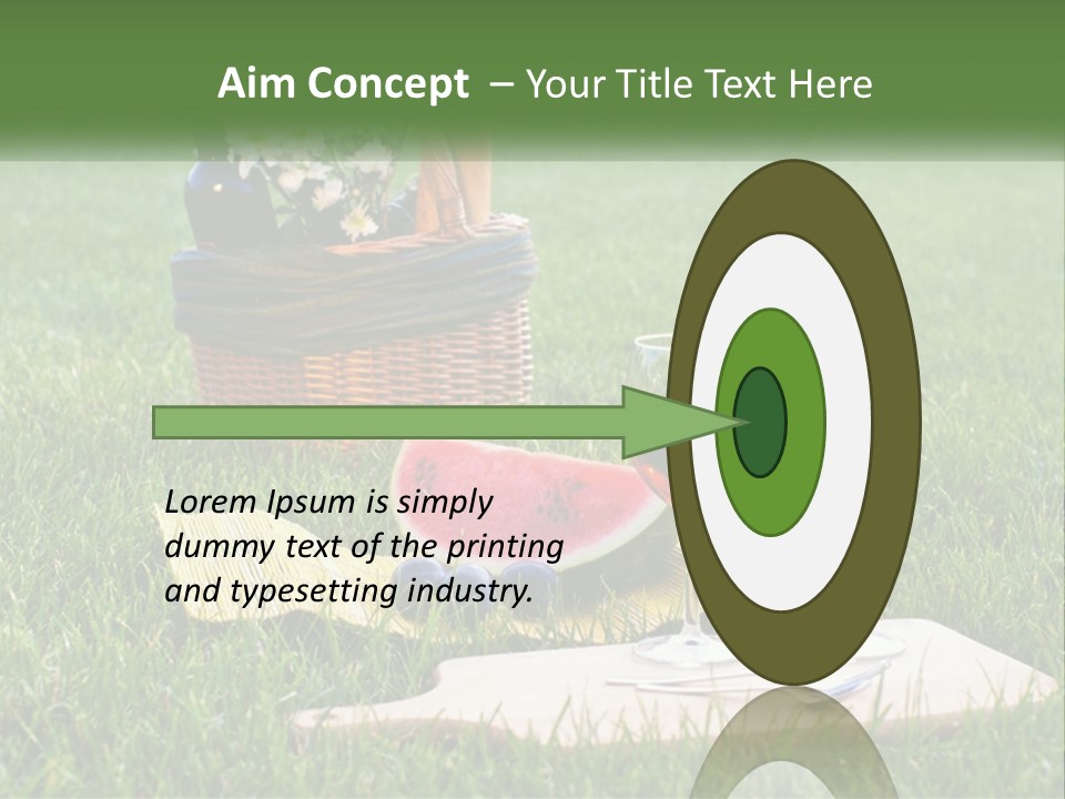 Melon Carrying Grass PowerPoint Template