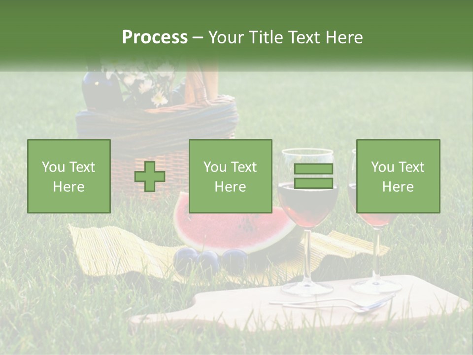 Melon Carrying Grass PowerPoint Template
