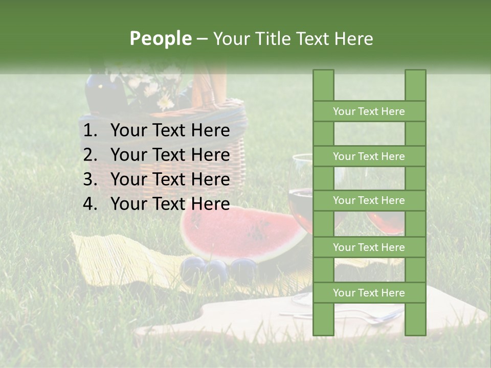 Melon Carrying Grass PowerPoint Template
