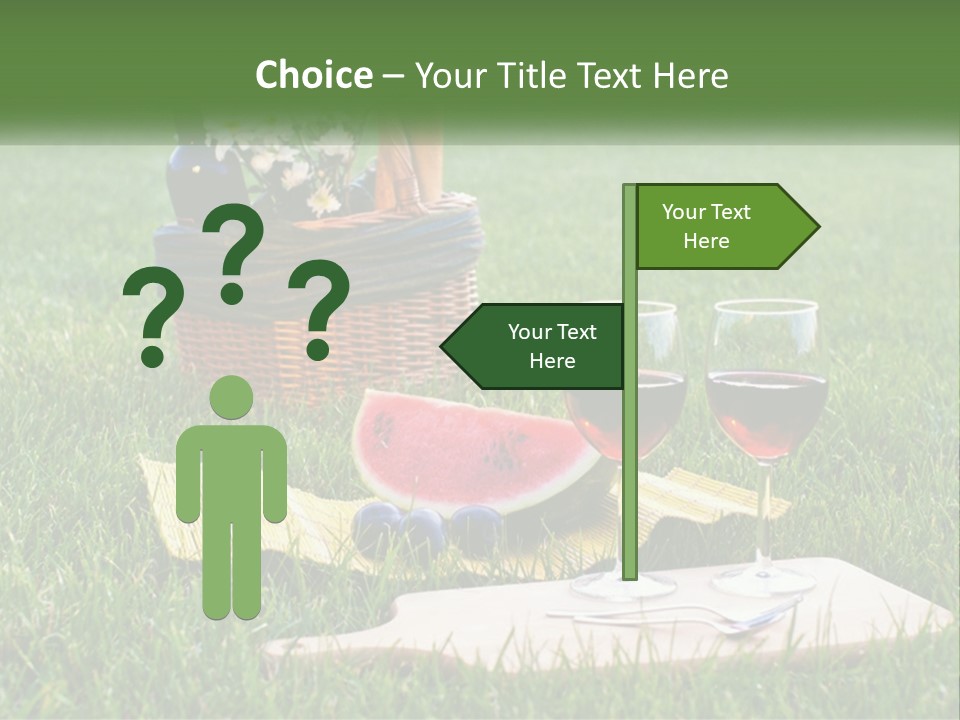 Melon Carrying Grass PowerPoint Template