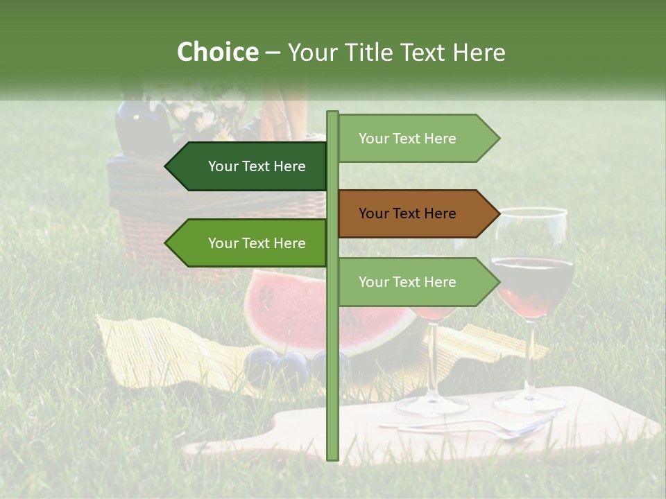 Melon Carrying Grass PowerPoint Template