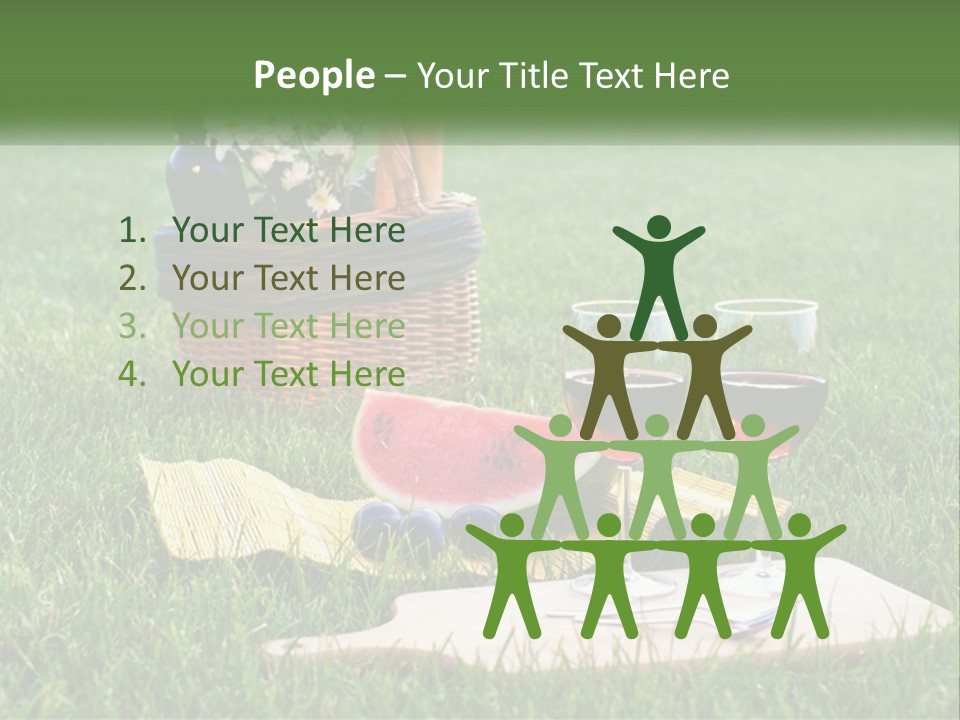 Melon Carrying Grass PowerPoint Template
