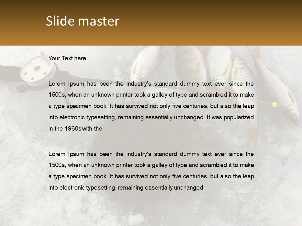 Snow Ice River PowerPoint Template