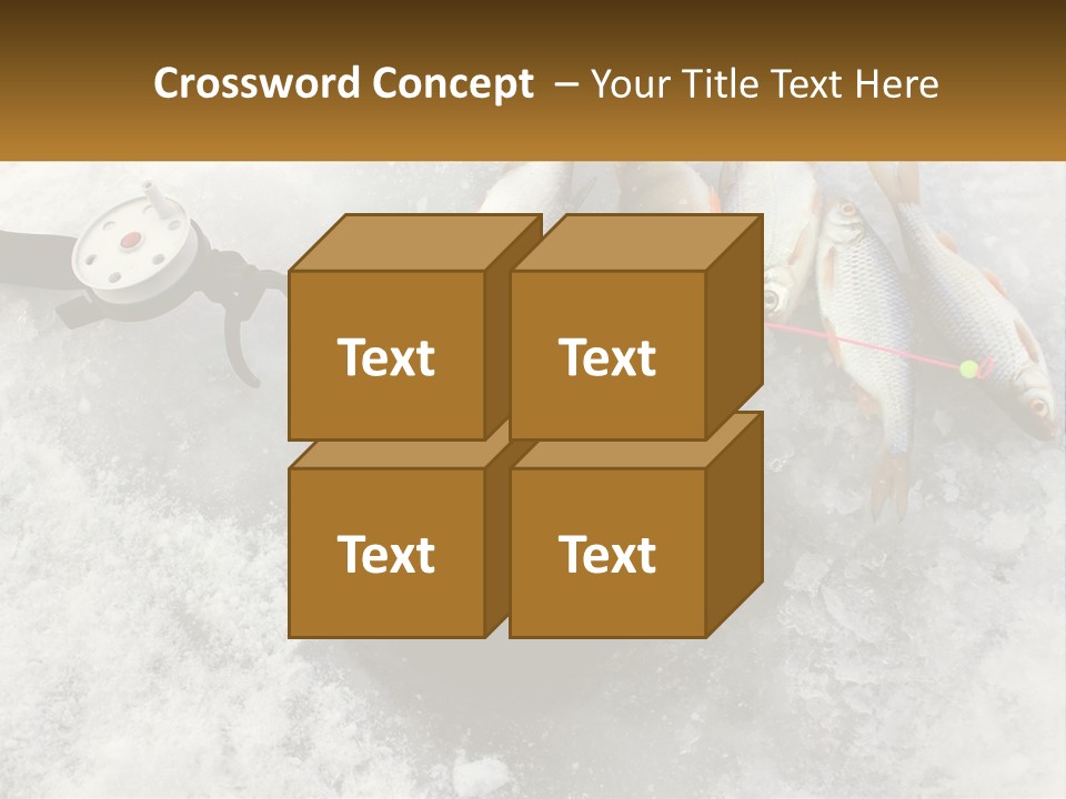 Snow Ice River PowerPoint Template