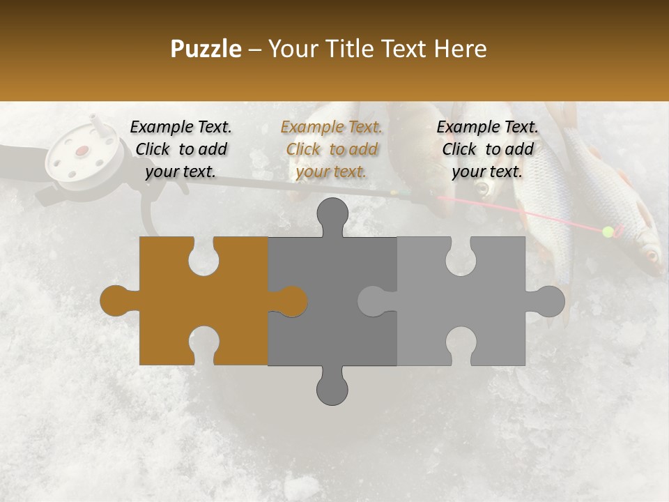 Snow Ice River PowerPoint Template