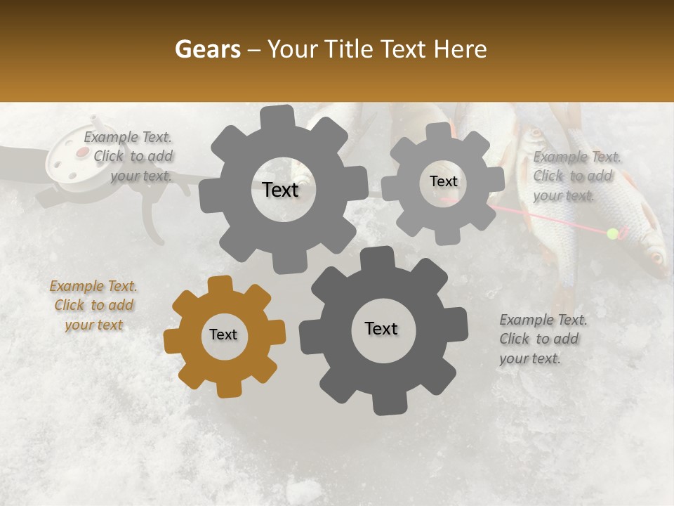 Snow Ice River PowerPoint Template