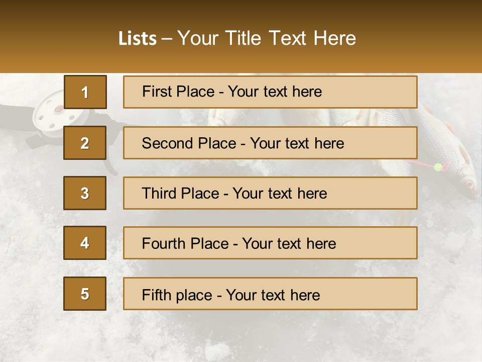 Snow Ice River PowerPoint Template