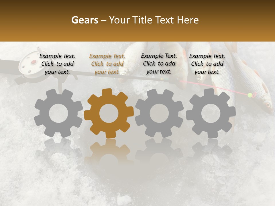 Snow Ice River PowerPoint Template