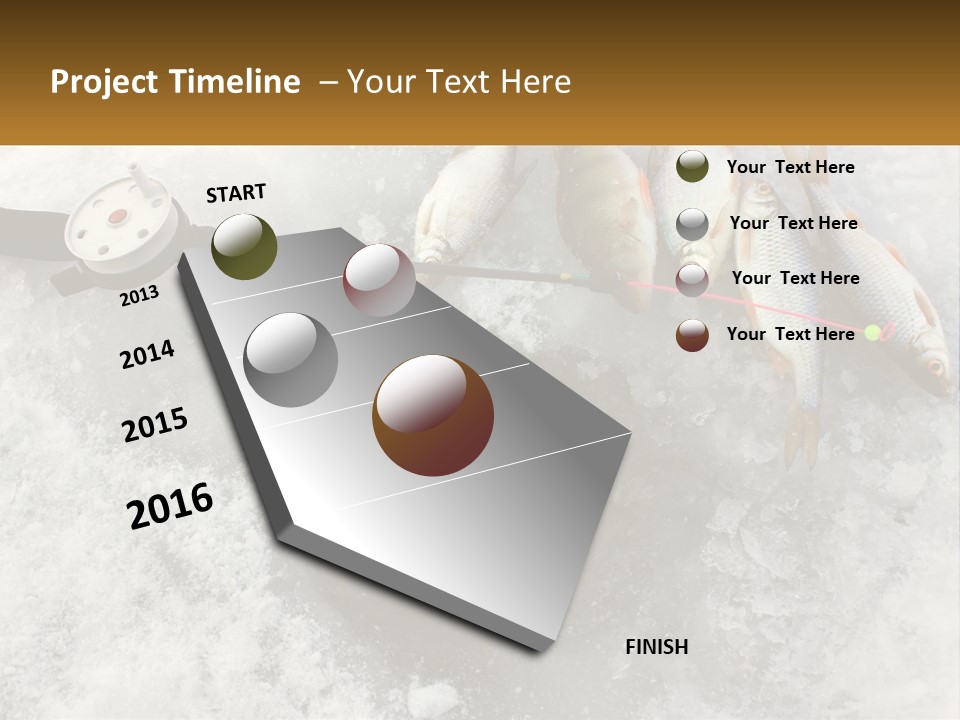 Snow Ice River PowerPoint Template