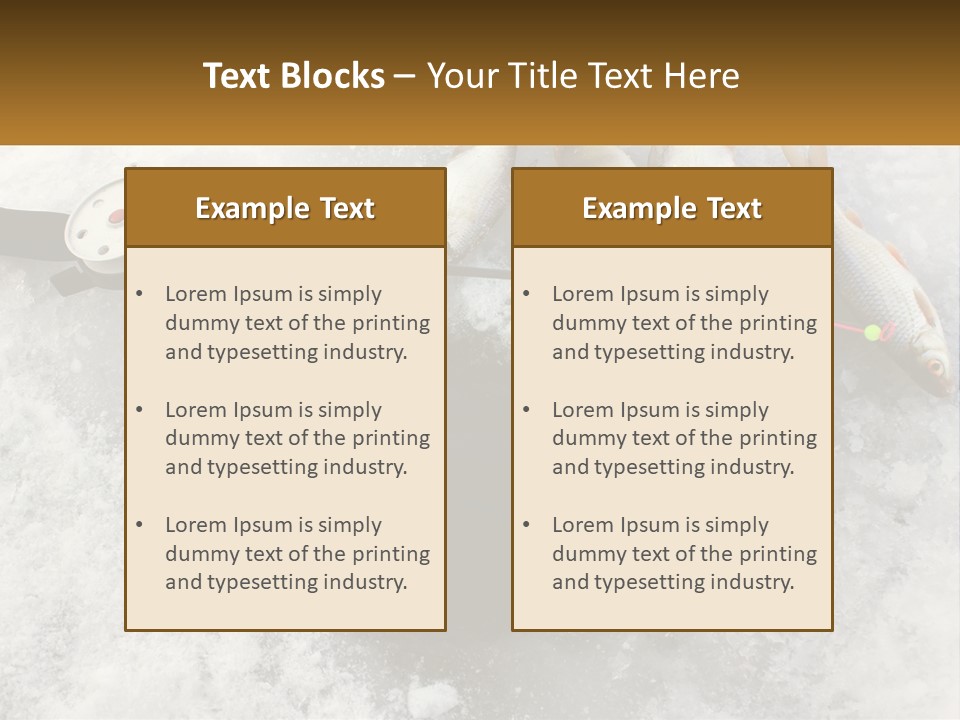 Snow Ice River PowerPoint Template