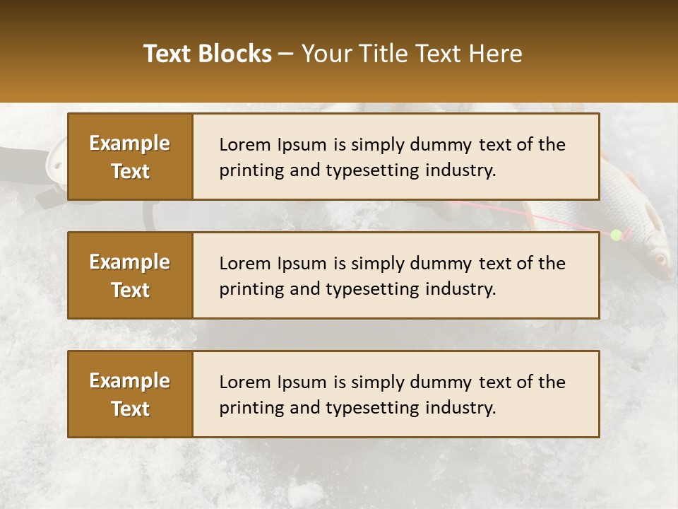 Snow Ice River PowerPoint Template