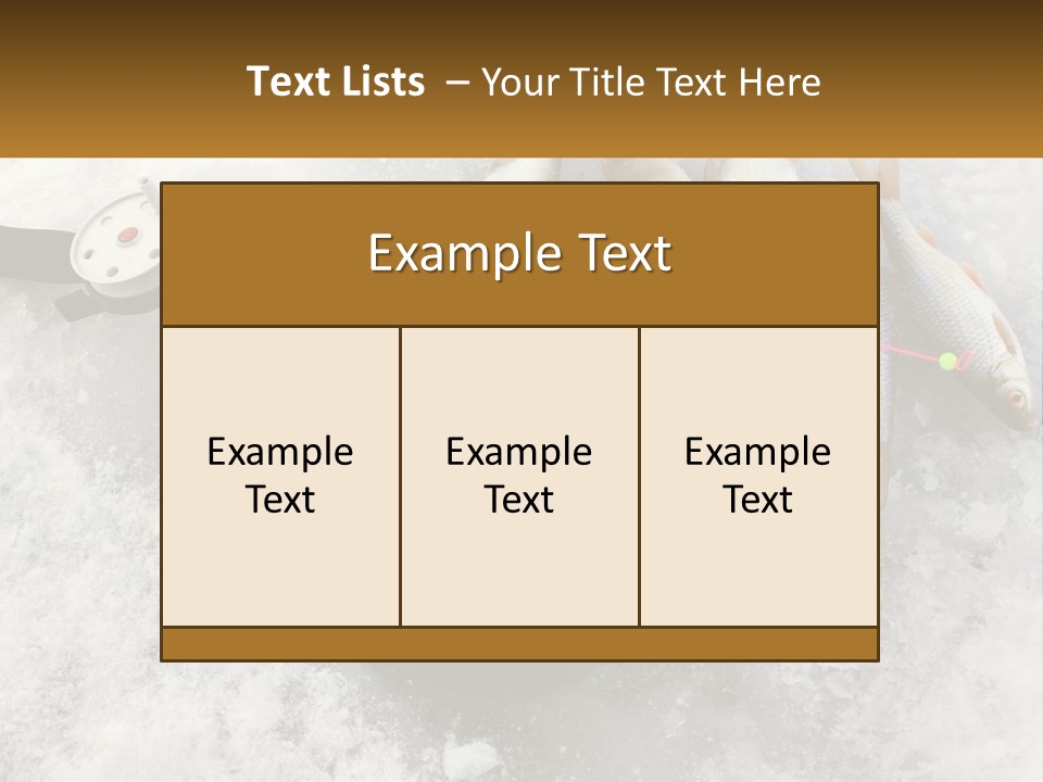 Snow Ice River PowerPoint Template