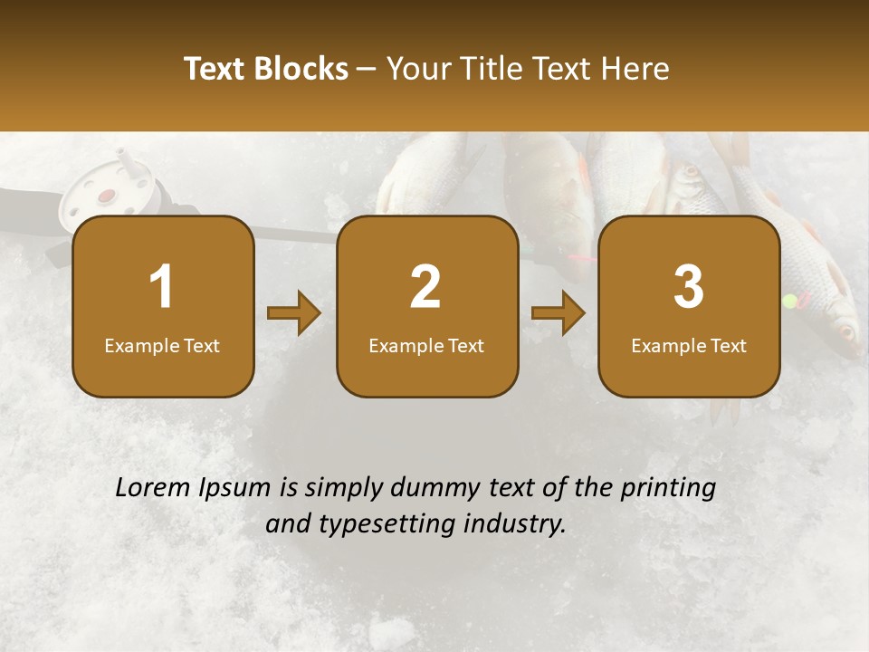 Snow Ice River PowerPoint Template