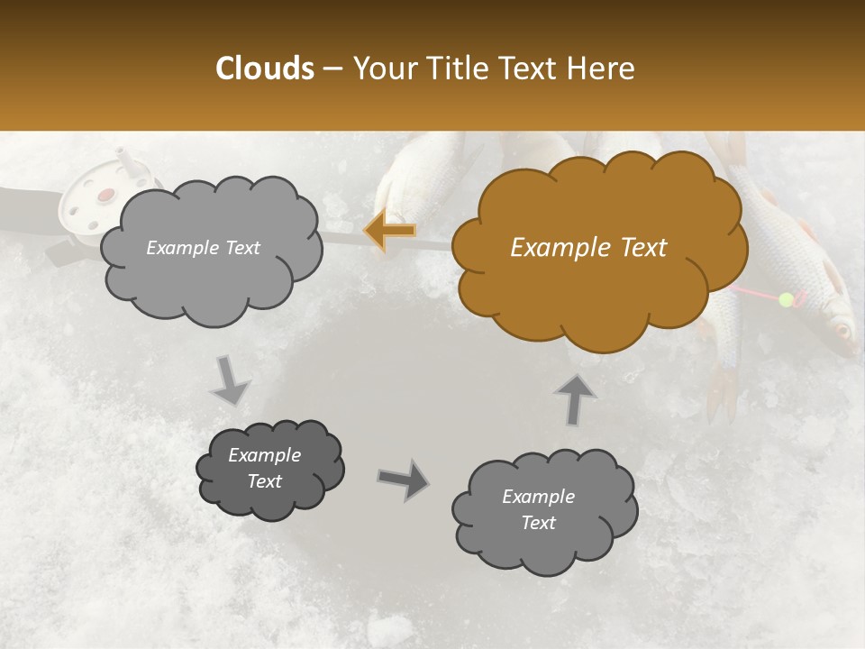 Snow Ice River PowerPoint Template