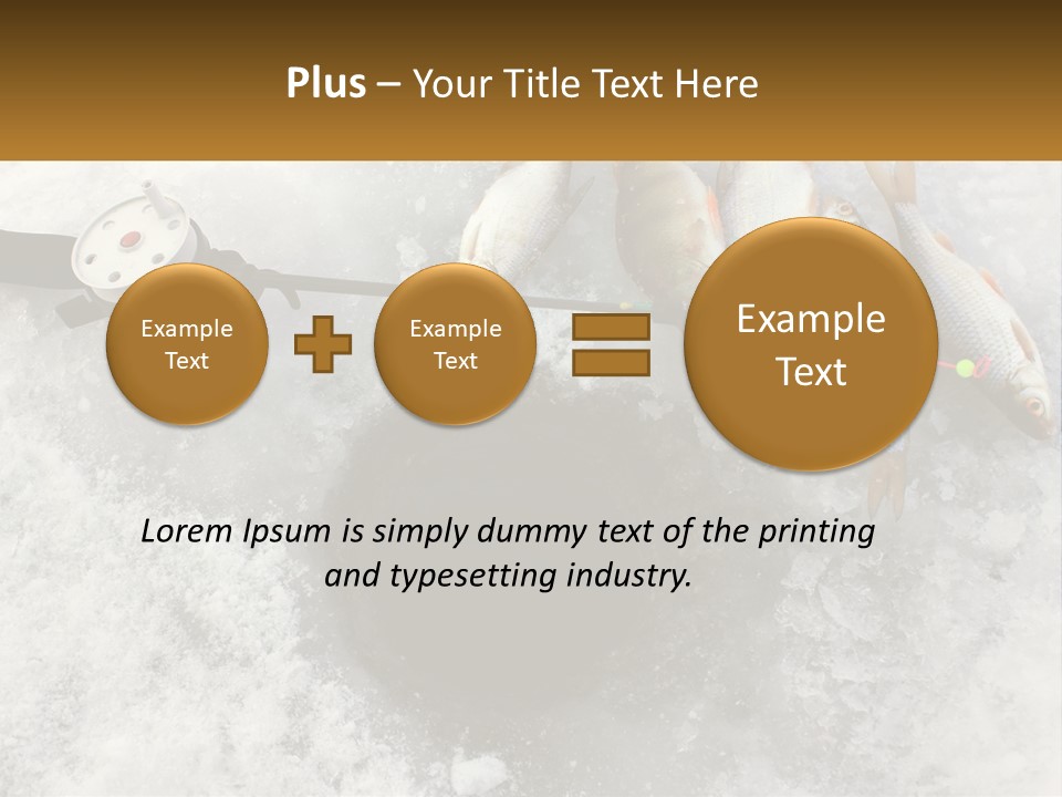 Snow Ice River PowerPoint Template