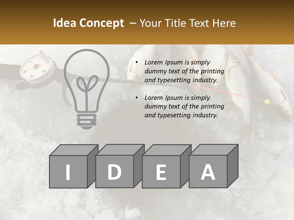 Snow Ice River PowerPoint Template